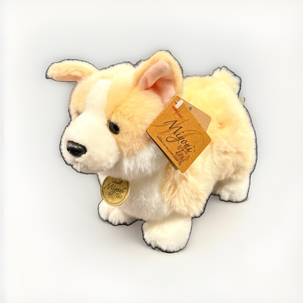 Miyoni Welsh Pembroke Corgi Plush Aurora Dog Stuffed Animal ToyTags 11" 2025 NWT
